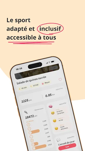 Download Kunto: Nutrition Sport Adapté Terbaru – Latihan & Nutrisi - Screenshot 8