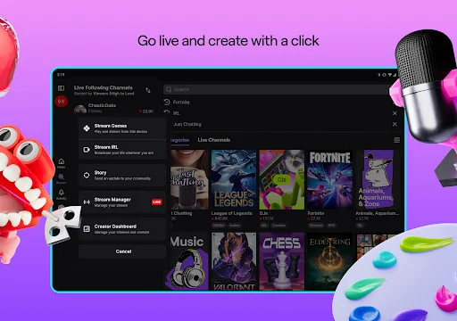 Download Twitch Live Streaming Terbaru – Tonton Game & Chat - Screenshot 16