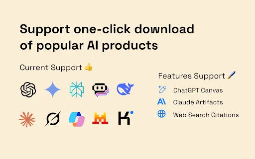 YourAIScroll Terbaru – Ekspor Riwayat Chat AI ke Markdown - Screenshot 2