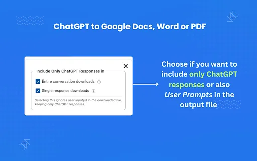 ChatGPT to Google Docs: Ekspor Chat ke Word & PDF Instan - Screenshot 4