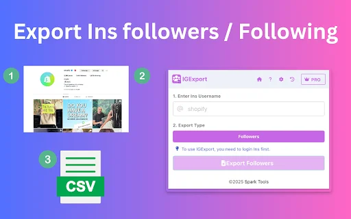 Download IGExport Terbaru – Ekspor Follower Instagram ke CSV - Screenshot 1