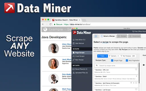 Data Scraper – Ekstrak Data Web ke Excel Gratis Terbaru - Screenshot 1