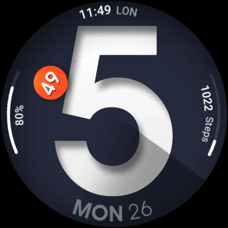 Download UsA Spatial Dot – Tampilan Jam Unik untuk Wear OS - Screenshot 21