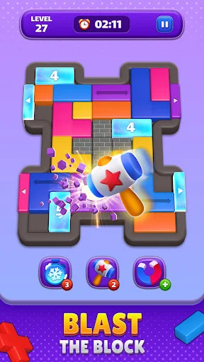 Unduh Block Slider: Color Jam Terbaru – Game Puzzle Seru - Screenshot 4