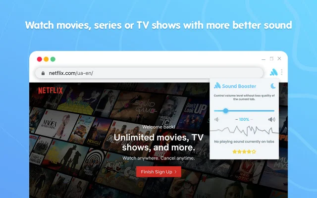 Sound Booster Terbaru – Tingkatkan Volume Browser Anda Sekarang - Screenshot 4