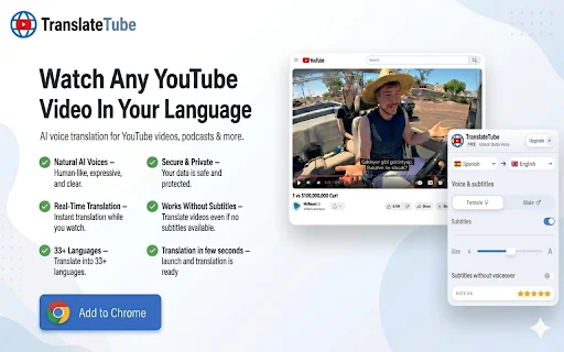 TranslateTube: Terjemahkan Video YouTube ke Bahasa Indonesia - Screenshot 3