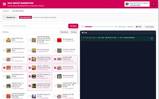 Download Zoo Nhóm Extension Terbaru – Marketing Facebook Gratis - Screenshot 5