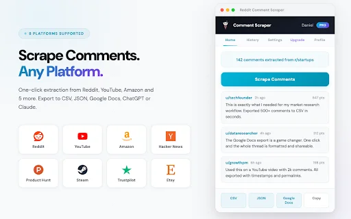 Download Reddit Comment Scraper Terbaru – Ekspor Data Mudah - Screenshot 1