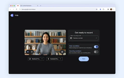 Google Vids Screen Recorder: Rekam Layar Gratis & Mudah - Screenshot 1