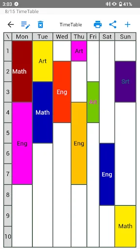 Download TimeTable Spread Terbaru – Kelola Jadwal Pelajaran Efektif - Screenshot 1