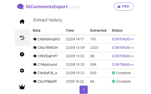 Ekspor Komentar IG – Alat Ekstrak Komentar Instagram ke CSV - Screenshot 2