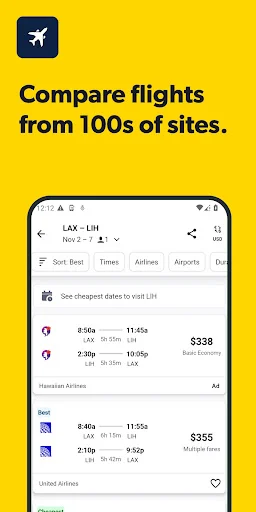 Unduh Cheapflights Terbaru – Cari Tiket Pesawat Murah & Hemat - Screenshot 2