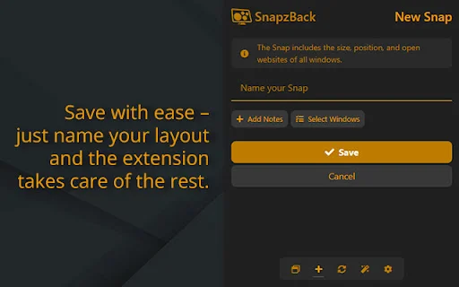 SnapzBack: Kelola Layout Tab Chrome Anda dengan Mudah & Efisien - Screenshot 2