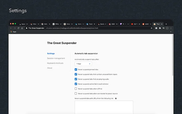 Download The Great Suspender Original – Hemat RAM Chrome Anda - Screenshot 3