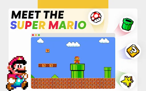 Mainkan Super Mario Bros Online di Chrome – Game Klasik Gratis - Screenshot 1