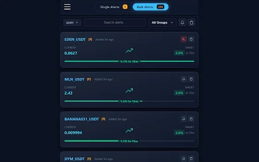 Crypto Price Alerts for Binance – Pantau Harga Kripto Real-time - Screenshot 3