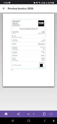 Download Taxi Invoice Maker Pro Terbaru – Buat Kwitansi Cepat - Screenshot 13