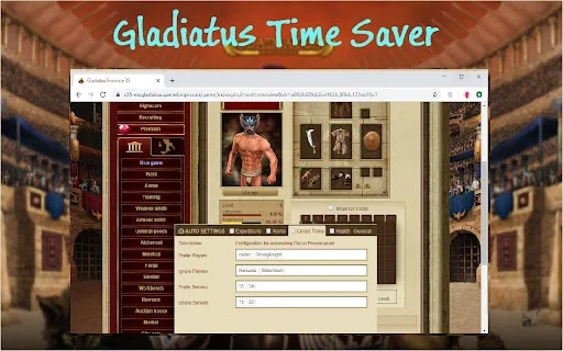 Download Gladiatus Time Saver Terbaru – Bot Otomatis Hemat Waktu - Screenshot 5