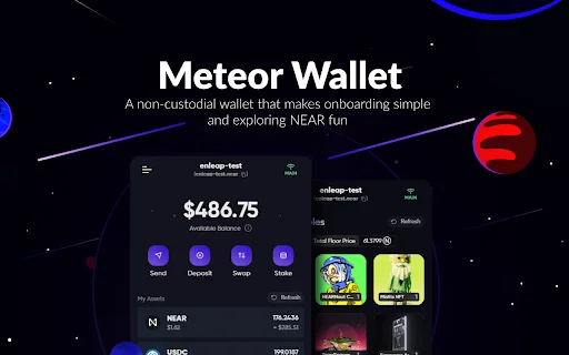 Download Meteor Wallet Terbaru – Dompet Kripto NEAR Teraman - Screenshot 1