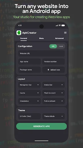 Download ApkCreator Studio Terbaru – Buat Aplikasi Android Gratis - Screenshot 1