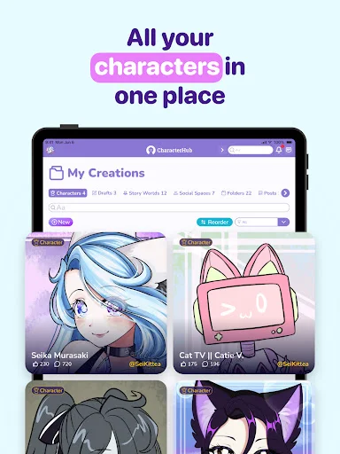 Download CharacterHub Terbaru – Buat & Kelola Karakter Original Anda - Screenshot 10