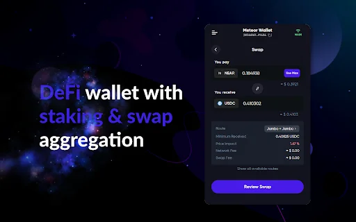 Download Meteor Wallet Terbaru – Dompet Kripto NEAR Teraman - Screenshot 2