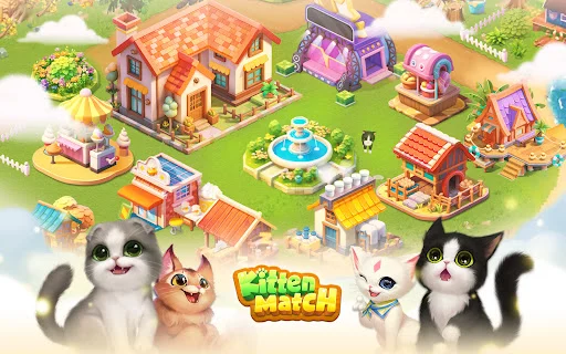 Download Kitten Match Terbaru – Game Puzzle Kucing Lucu Gratis - Screenshot 11
