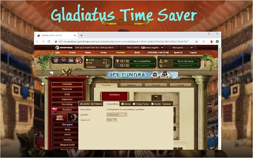 Download Gladiatus Time Saver Terbaru – Bot Otomatis Hemat Waktu - Screenshot 2