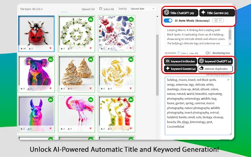 Easy Keywords for AdobeStock: Optimasi Keyword AI Tercepat - Screenshot 3