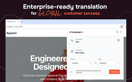 Download Language IO Secure Page Translator – Terjemahan Instan - Screenshot 1