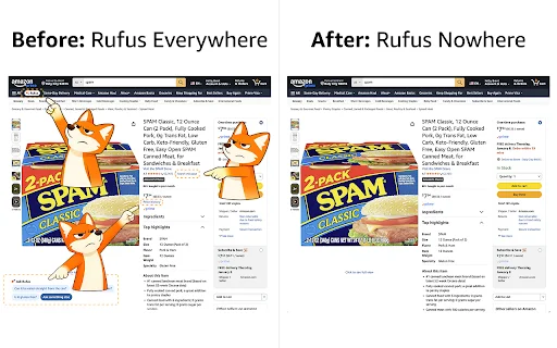 Rufus Remover Terbaru – Hapus Asisten AI Amazon Tanpa Iklan - Screenshot 2
