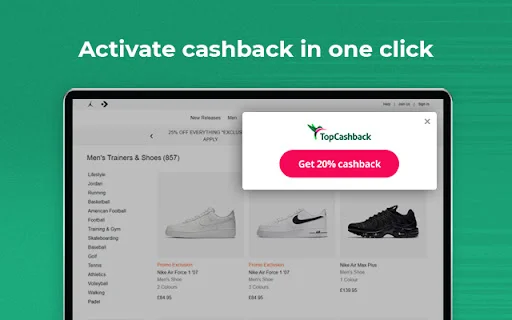 TopCashback UK: Dapatkan Cashback & Voucher Belanja Terbaik - Screenshot 3