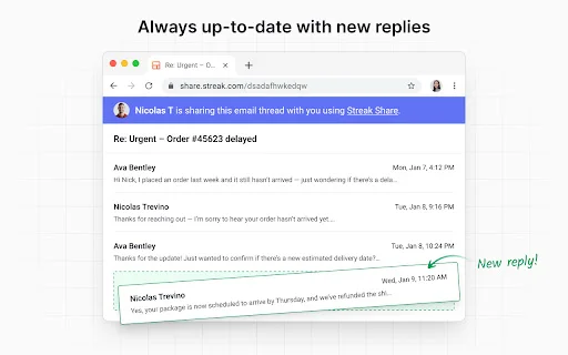 Streak Email Sharing: Bagikan Email Gmail via Link Praktis - Screenshot 3