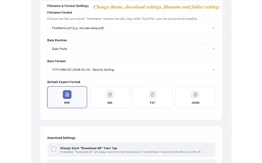 Substack PDF Downloader: Simpan Artikel ke PDF, Markdown, JSON - Screenshot 3