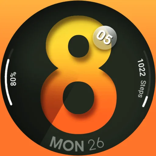 Download UsA Spatial Dot – Tampilan Jam Unik untuk Wear OS