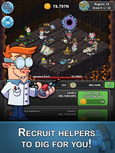 Download Tap Tap Dig Terbaru – Game Idle Clicker Seru Gratis - Screenshot 11