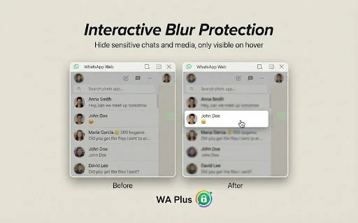 WA Web Plus: Privasi WhatsApp Web & Lihat Pesan Dihapus - Screenshot 1