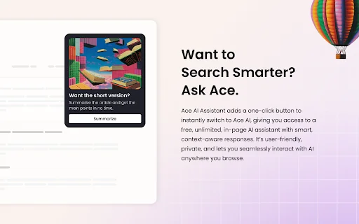 Download Ace AI Assistant Terbaru – Asisten AI Pencarian Cerdas - Screenshot 1