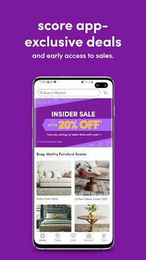 Download Wayfair Terbaru – Belanja Perabot Rumah Hemat & Mudah - Screenshot 1