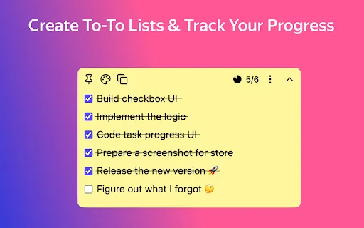 Simple Sticky Notes: Catatan Tempel Praktis di Chrome - Screenshot 2