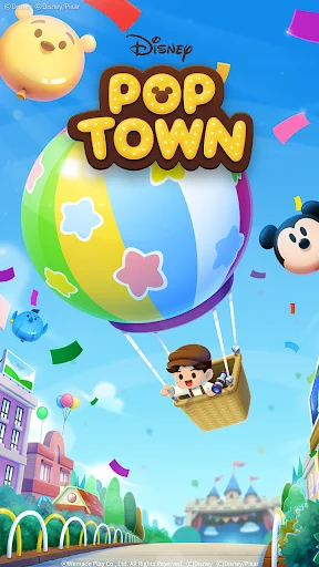 Download Disney Pop Town! Terbaru – Game Puzzle Disney Seru - Screenshot 1