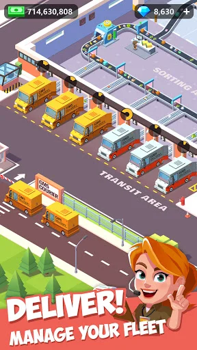 Download Idle Courier Terbaru – Bangun Kerajaan Kurir Anda Gratis - Screenshot 2