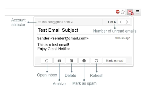 Unduh Notifier for Gmail™ Terbaru – Notifikasi Email Cepat - Screenshot 1