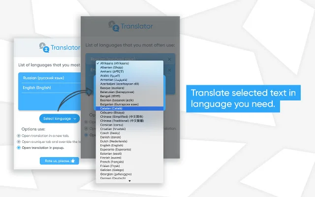 Download Translator – Select to Translate Gratis – Chrome - Screenshot 3