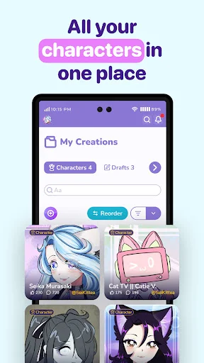 Download CharacterHub Terbaru – Buat & Kelola Karakter Original Anda - Screenshot 3