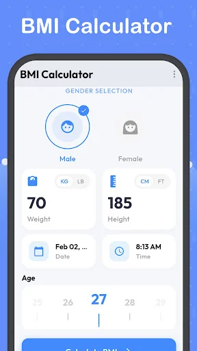 Download BMI Calculator-Weight Record Terbaru – Pantau Berat Ideal - Screenshot 1