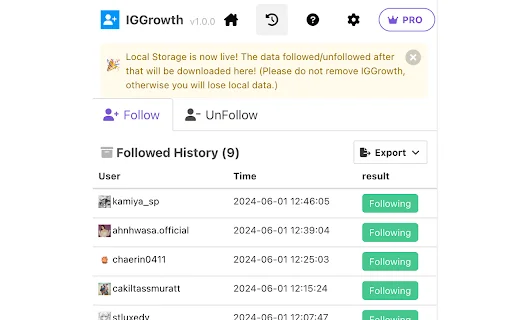 IG Growth: Tool Auto Follow Instagram Terbaik & Organik - Screenshot 3