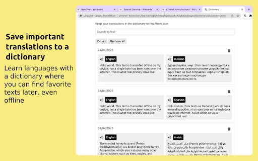 Linguist: Penerjemah Web & Teks Terbaik – Unduh Gratis Sekarang - Screenshot 5