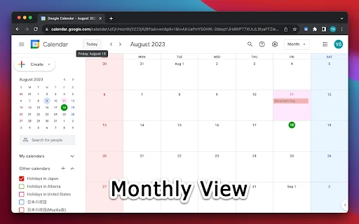 G-calize: Kustomisasi Warna Google Calendar Jadi Lebih Mudah - Screenshot 1