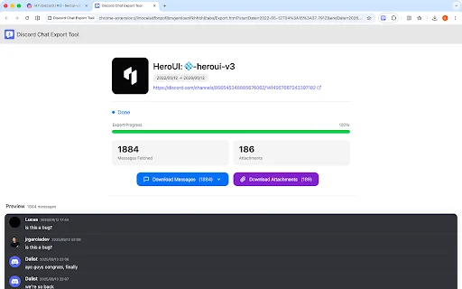 Discord Chat Export Tool: Backup Pesan Discord dengan Mudah - Screenshot 2